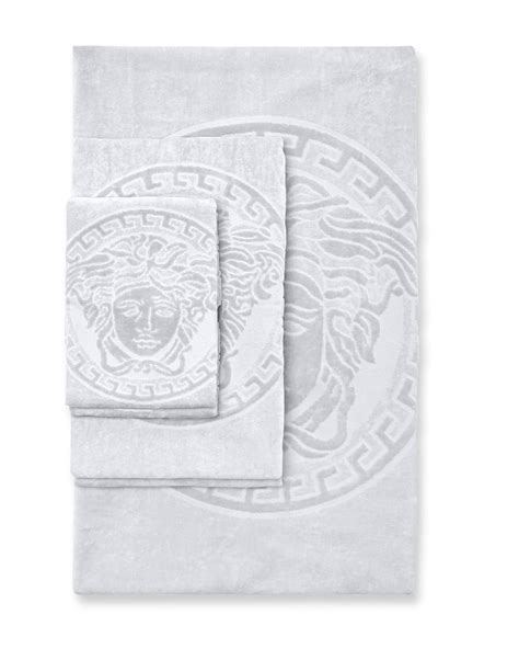 Shop Versace Medusa Classic Bath Towel 